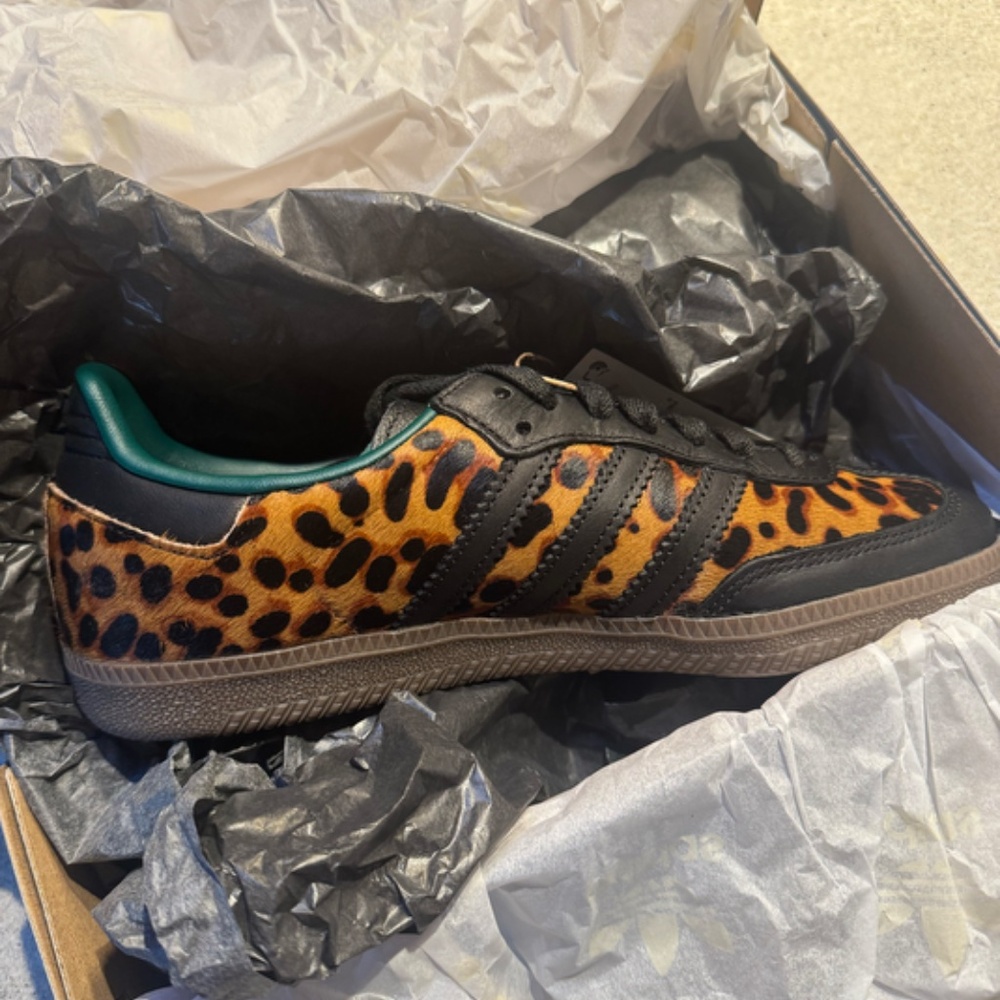 Adidas Samba OG W 7 1/2 Leopard Print - IN BOX Never Worn